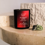 Attract Love Candle + Ruby Zoisite Crystal