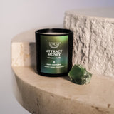 Attract Money Candle + Green Adventurine Crystal