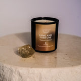 Fame And Fortune Candle + Citrine Crystal