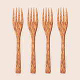 Light Coconut Palm Wood Forks