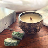 Citrine Crystal Coconut Candle (Energy boost)