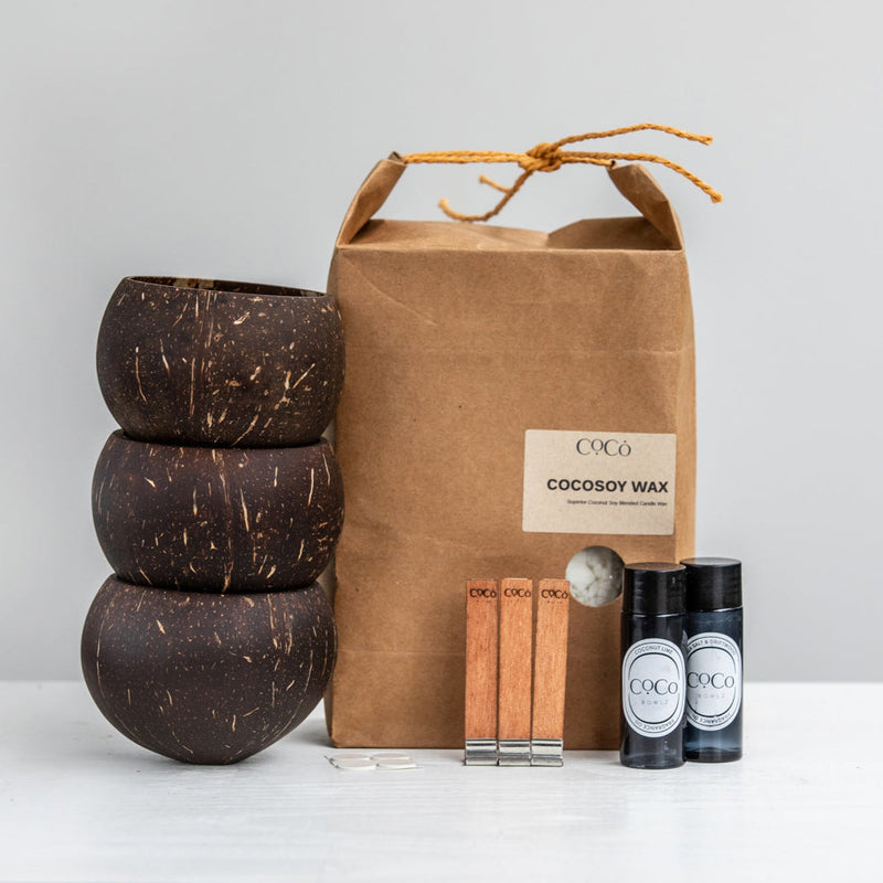 Wellness Candle Making Kit Coconut Set of 3 - Starter DIY Kit