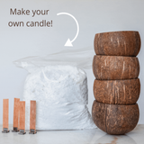 Candle Making Kit + Crystal String Fairy Lights Bundle