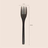 Wholesale Dark Wooden Palm Forks - Set of 25