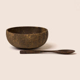 Natural Coconut Bowl + Spoon Set